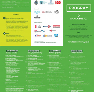 XVI Festiwal Filmów - Spotkań Niezwykłych w Sandomierzu i Tarnobrzegu