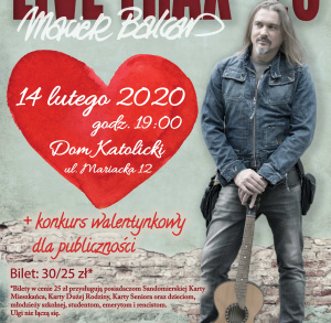 Koncert walentynkowy: Maciej Balcar z zespołem