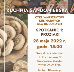 Warsztaty kulinarne w Dworku Koćmierzów