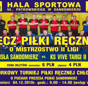 Mecz piłki ręcznej pomiędzy SPR "Wisła Sandomierz" - Vive II Targi Kielce