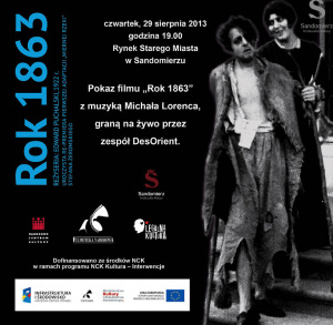 Pokaz archiwalnego filmu "Rok 1863" w Sandomierzu