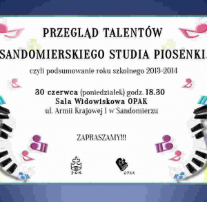 Przegląd Talentów Sandomierskiego Studia Piosenki