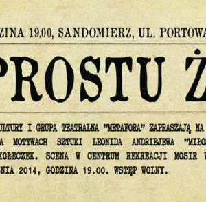 Spektakl "Po prostu żart"