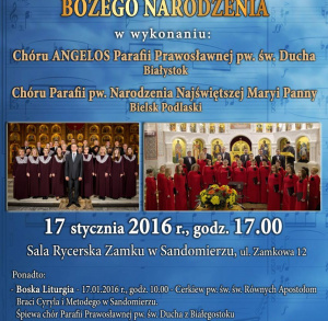 Koncert Kolęd i Prawosławnych Hymnów Bożego Narodzenia