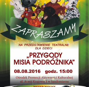 Przedstawienie teatralne MISIO W PODRÓŻY - Akcja "Lato w Mieście"