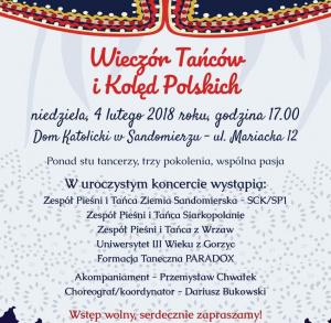 Wieczór Tańców i Kolęd Polskich 2018