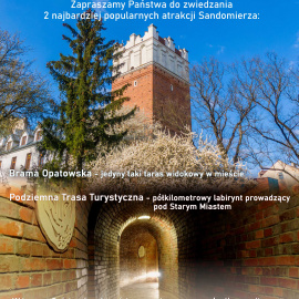 Podziemna Trasa Turystyczna i Brama Opatowska będą otwarte od 4 maja