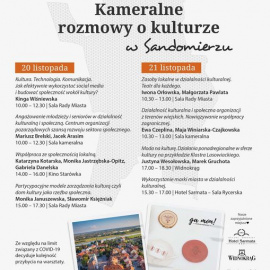 Kameralne rozmowy o kulturze w Sandomierzu