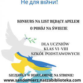 Konkurs pt. "Nie dla wojny!"