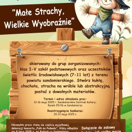 Konkurs rękodzielniczy „Małe Strachy, Wielkie Wyobraźnie” 2025