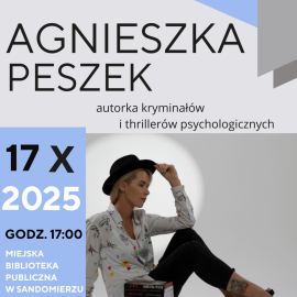 Spotkanie autorskie z Agnieszką Peszek