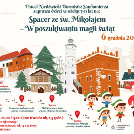 Spacer ze Świętym Mikołajem – W poszukiwaniu magii świąt 2025 r. /Mikołajkowe Działania Profilaktyczne