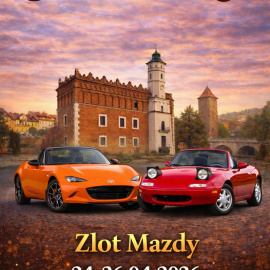 Zlot miłośników Mazdy w Sandomierzu