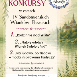Trzy konkursy na IV Sandomierskie Wianki Flisackie „Wisła – wspólny nurt"