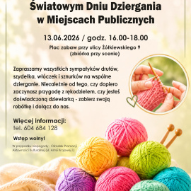 Sandomierz świętuje Światowy Dzień Dziergania w Miejscach Publicznych