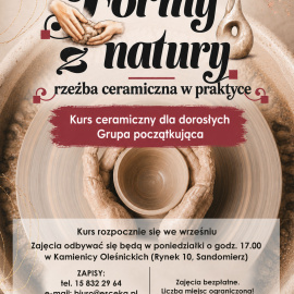 Nabór na kurs ceramiczny dla dorosłych w SCK - miejsc niewiele, start już 9 sierpnia