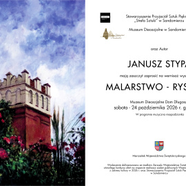 Zaproszenie na wernisaż wystawy pt. "Malarstwo - rysunek"