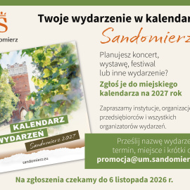 Twoje wydarzenie w kalendarzu Sandomierza